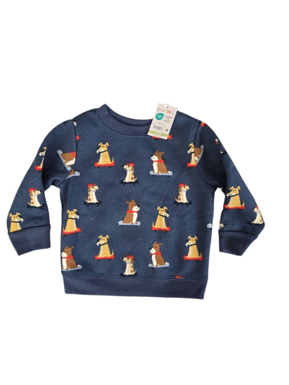 NWT Infant Fleece Sweatshirt Size 6-9M – Puppy Dog & Skateboard Print